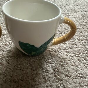 Jill Zarin Home Leaf Design Mug with Bamboo Handle